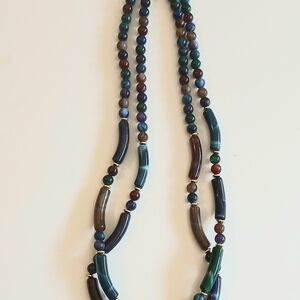 Vintage Multicolor Beaded Necklace